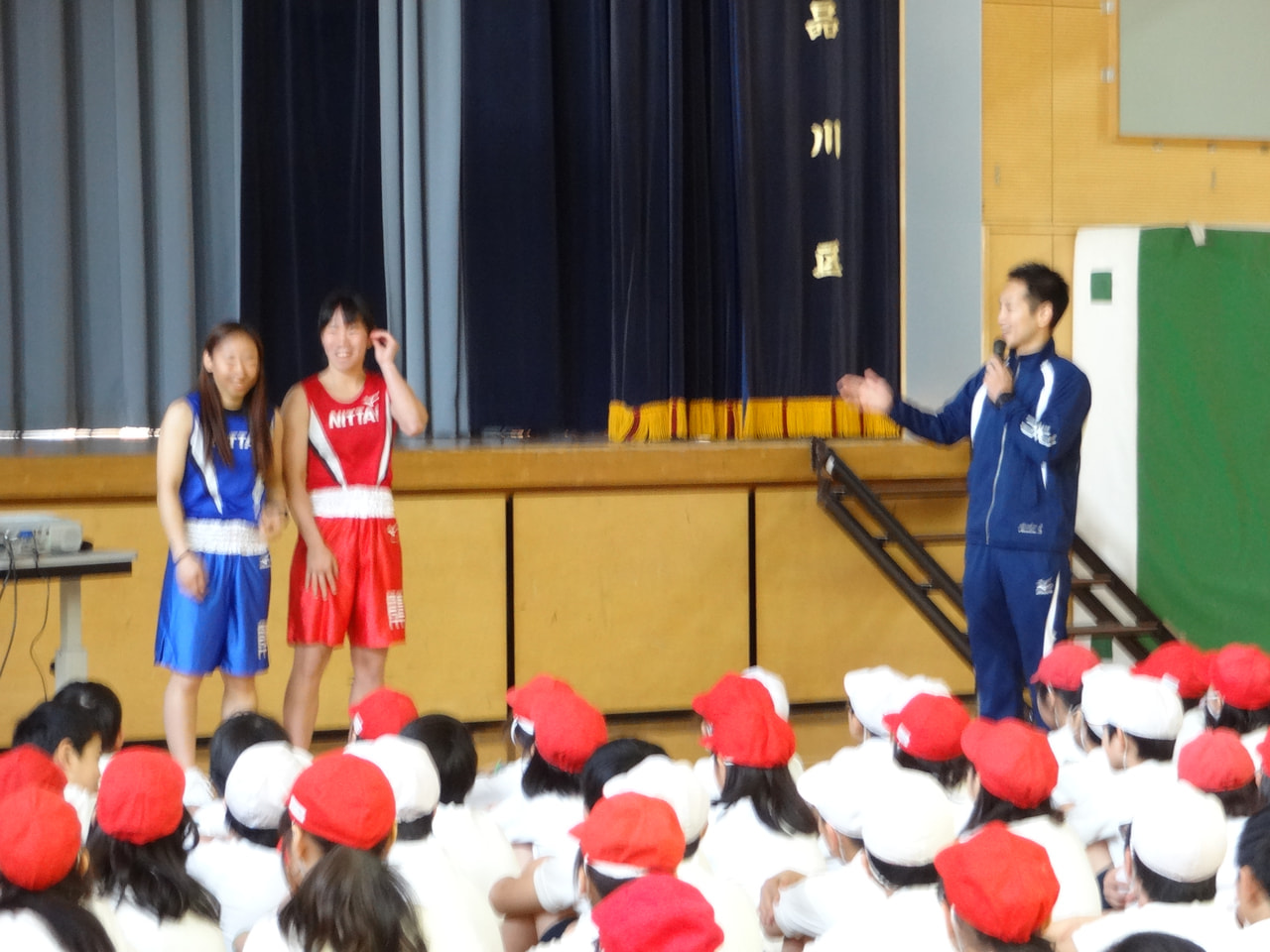 【初】小学校でのボクシング教室！