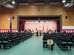 日本体育大学荏原高等学校入学式