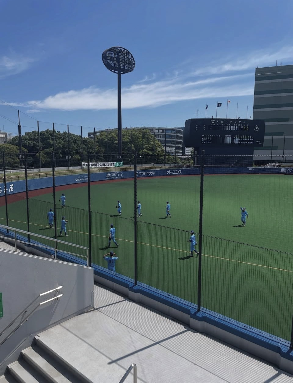 本日の試合［日体大VS武蔵大］