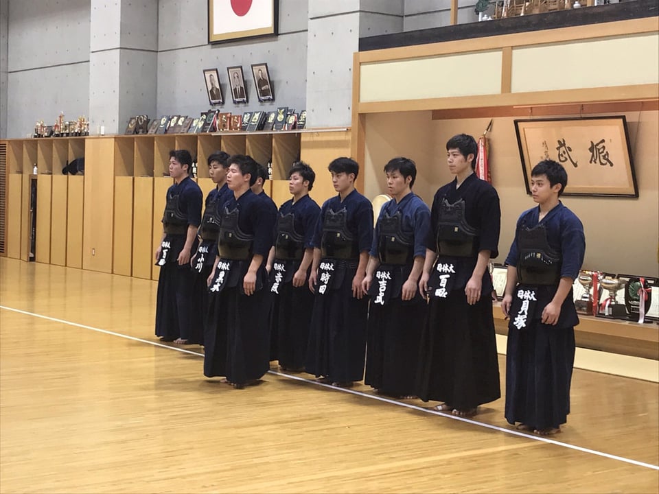 第６６回全日本学生剣道優勝大会 壮行式 剣道部