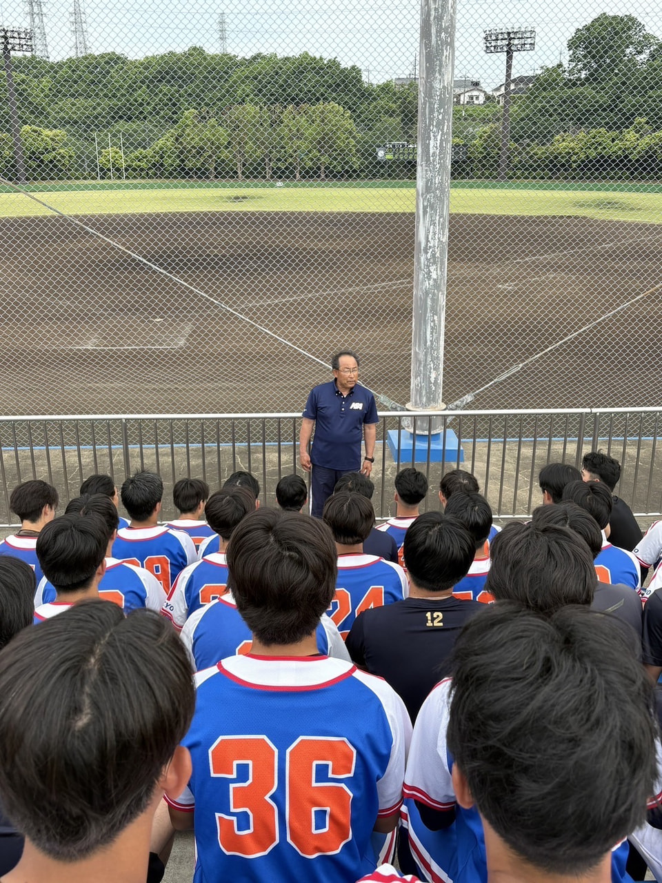 【男子】鈴木会長より激励の言葉 