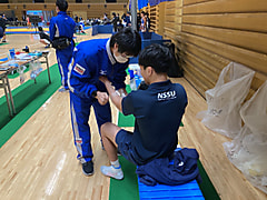 東日本学生レスリング選手権大会1日目