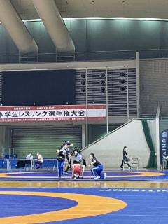全日本学生レスリング選手権大会 1日目